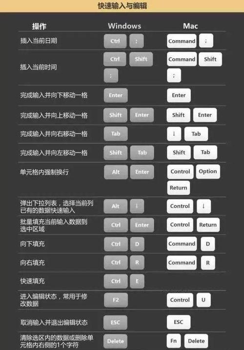 Mac上撤销恢复的快捷键是什么（用最简单的快捷键撤销和恢复操作）