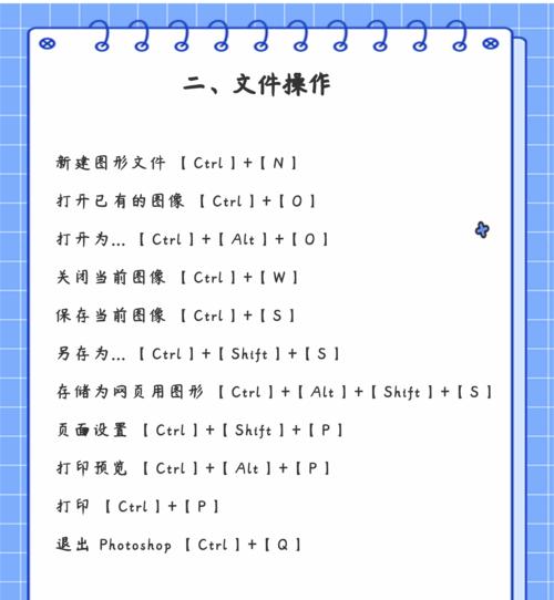 PS连续撤销快捷键及使用技巧（掌握这些技巧）