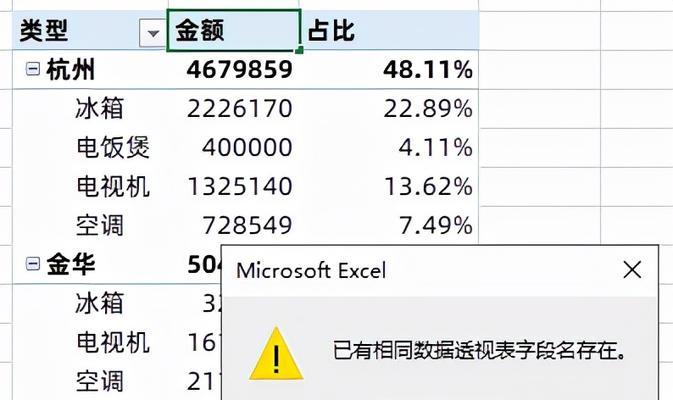 Excel数据透视表教程（从入门到精通）