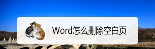 解决Word空白页面无法删除的问题（如何有效删除Word中的空白页面）