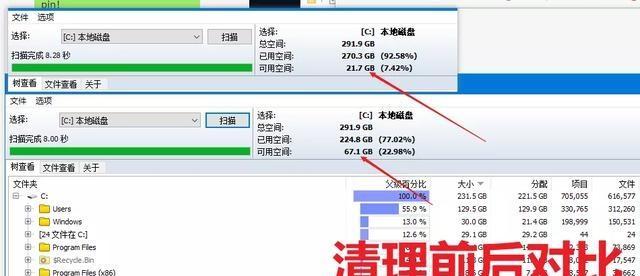 快速清理C盘空间内存的方法（轻松释放C盘空间）