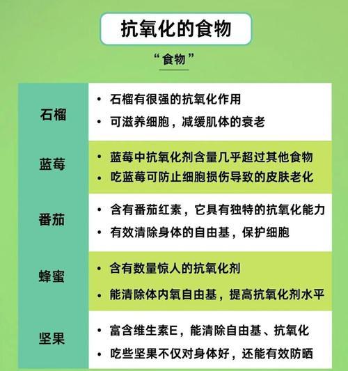 抗氧化衰老的最佳食物推荐（掌握这9种食物）