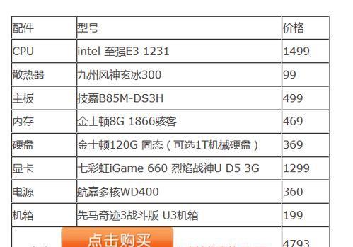 打造终极台式电脑配置，享受极致游戏体验（挑战极限）