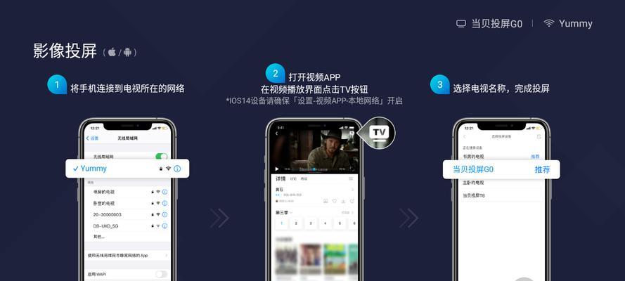 苹果手机如何投屏到电视机？操作步骤和常见问题解答？